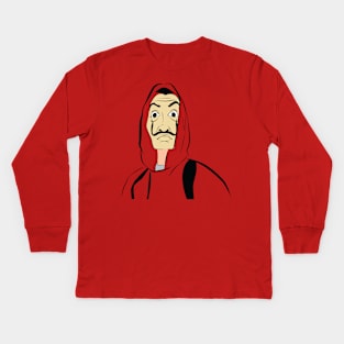 Dali Mask Kids Long Sleeve T-Shirt